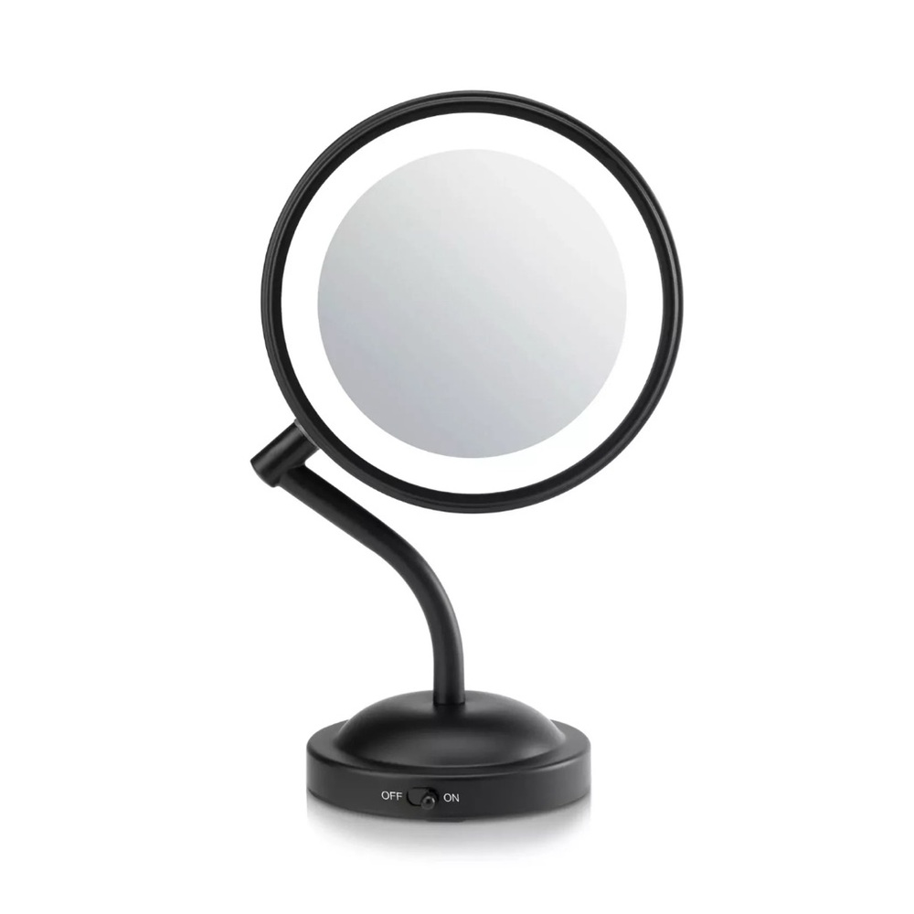 Conair InfinitiPRO Double Sided LED Makeup Mirror 5x Magnification Black New